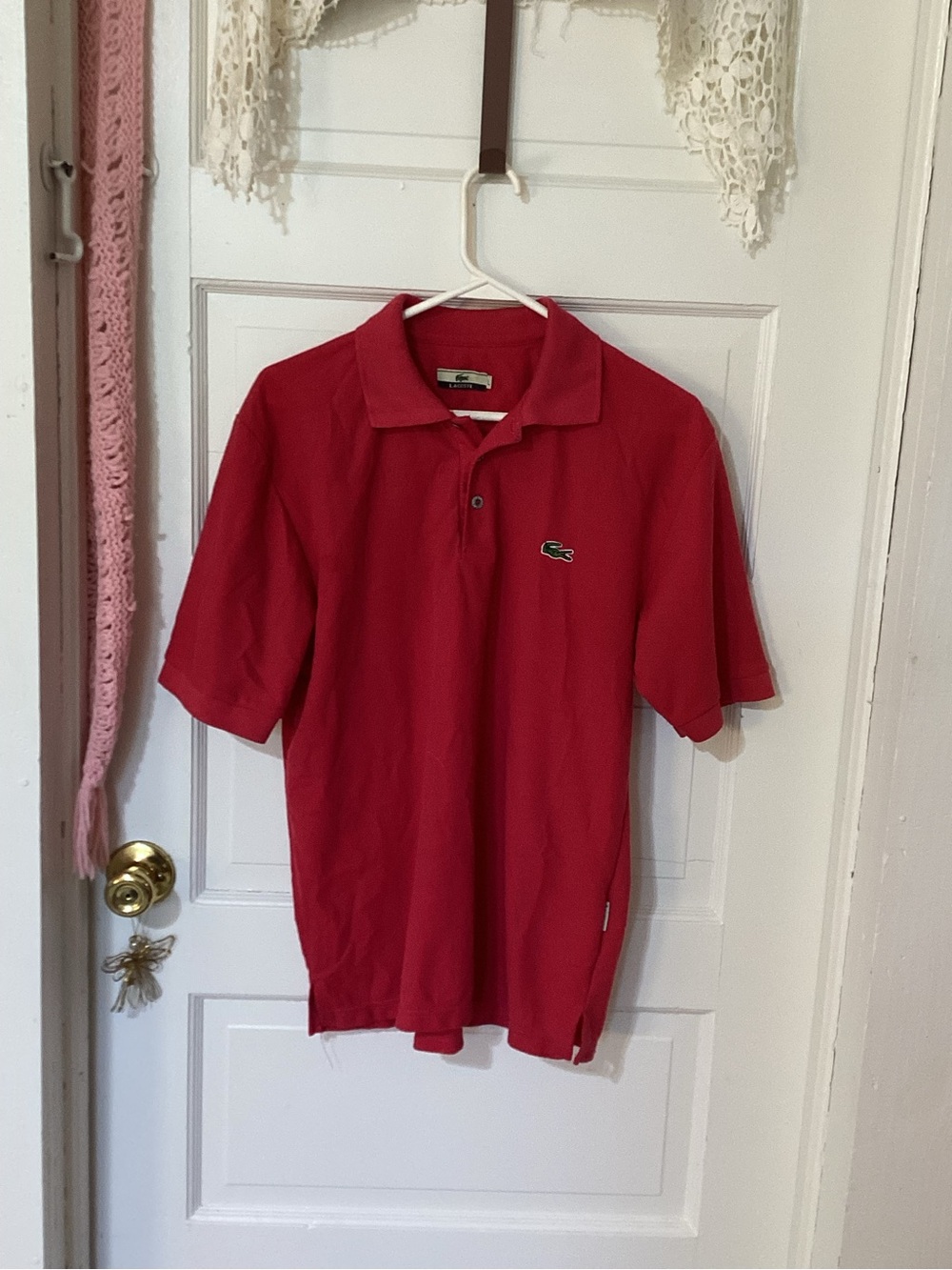 Lacoste  Red Classic Polo with Crocodile Logo